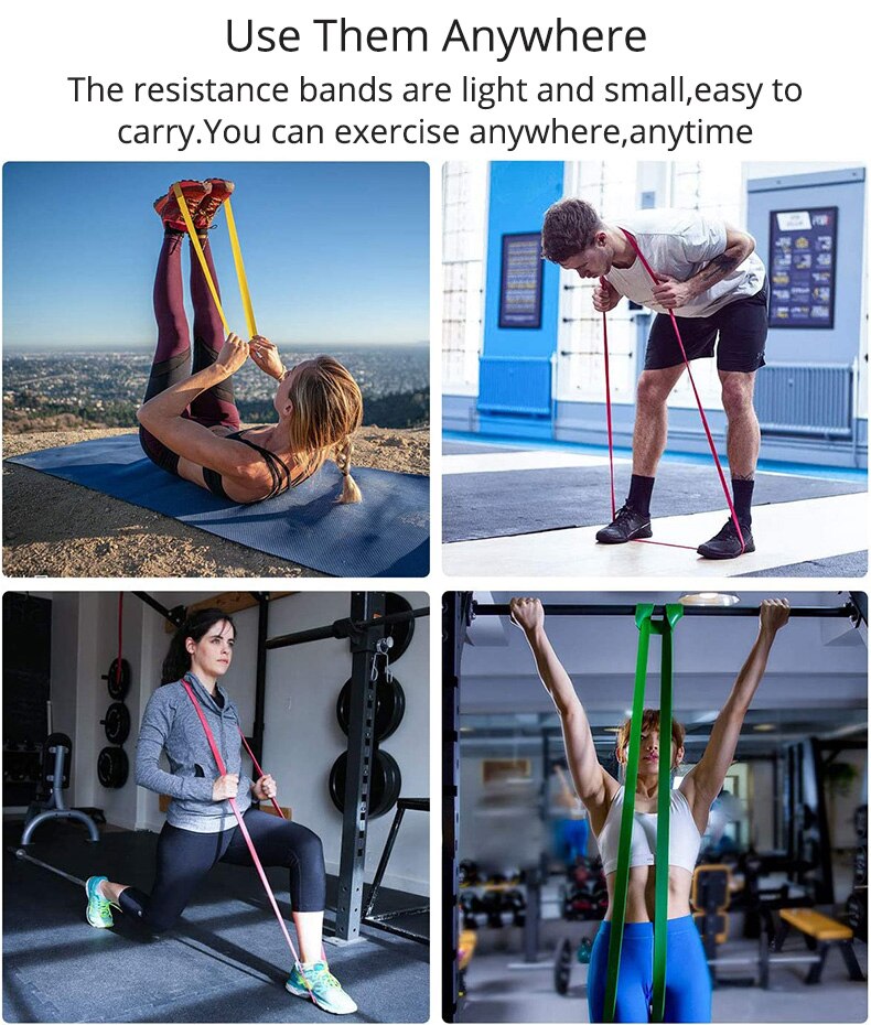 bande de remise en forme Bandes de résistance élastiques de 208 cm de long Élastiques de fitness pour l'entraînement à la maison Équipement de musculation Expander bande de remise en forme Bandes de résistance élastiques de 208 cm de long Élastiques de fitness pour l'entraînement à la maison Équipement de musculation Expander