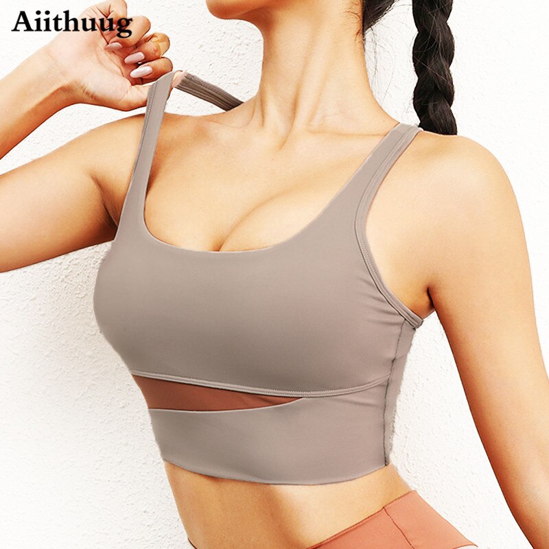 Aiithuug Racerback – soutien-gorge de sport pour femmes