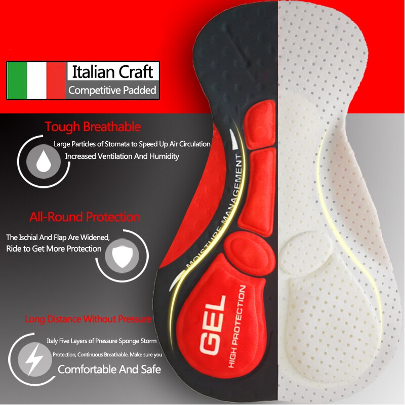 Short de cyclisme respirant et antichoc pour hommes