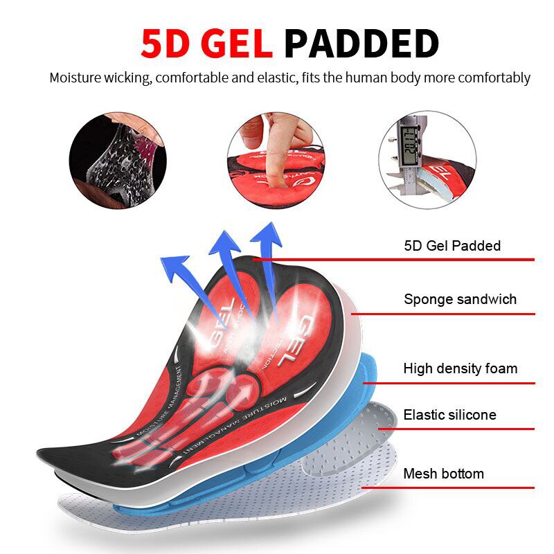 Short de cyclisme respirant et antichoc pour hommes