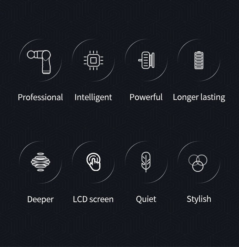 Pistolet de Massage avec écran lcd, 99 niveaux