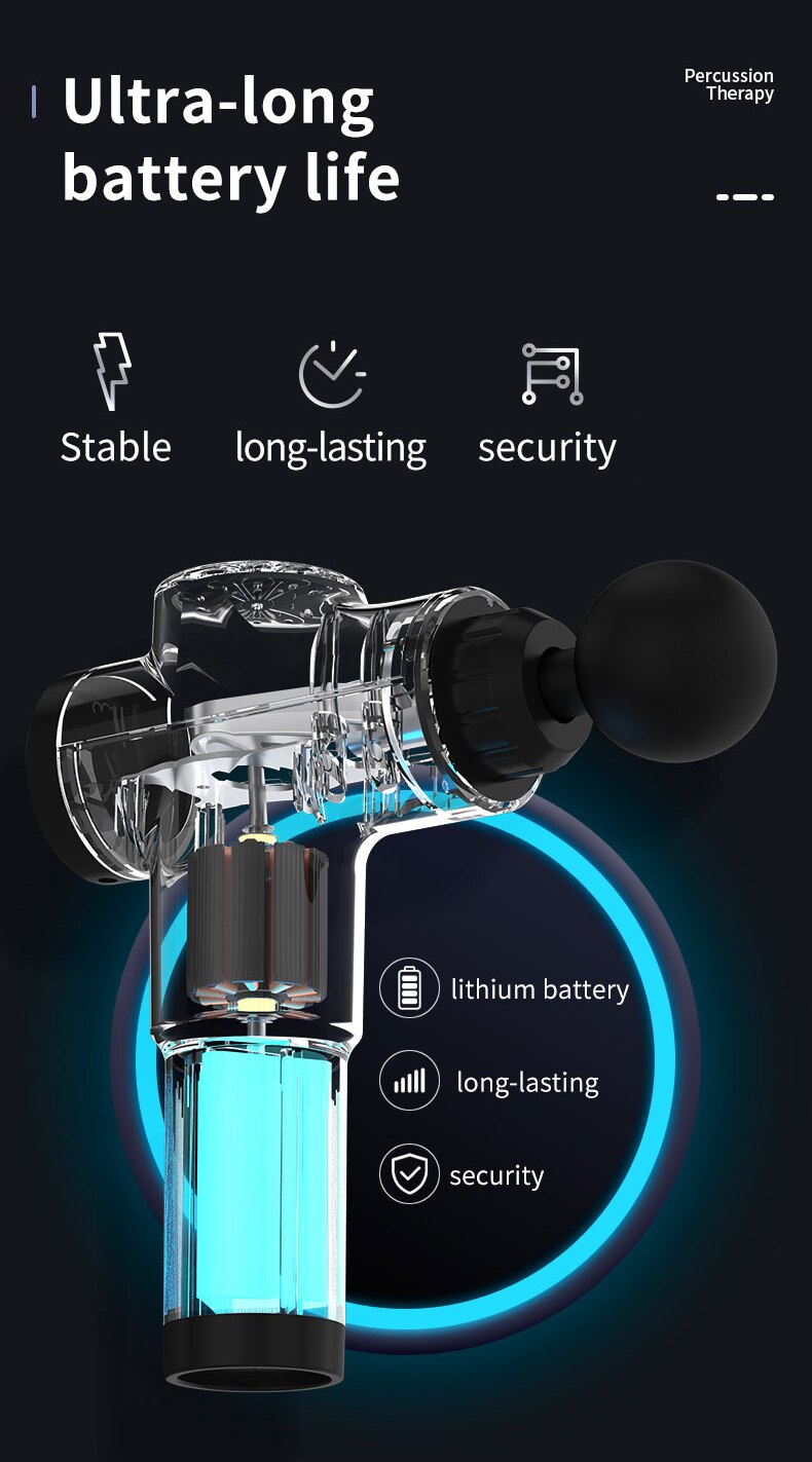 Pistolet de Massage avec écran lcd, 99 niveaux