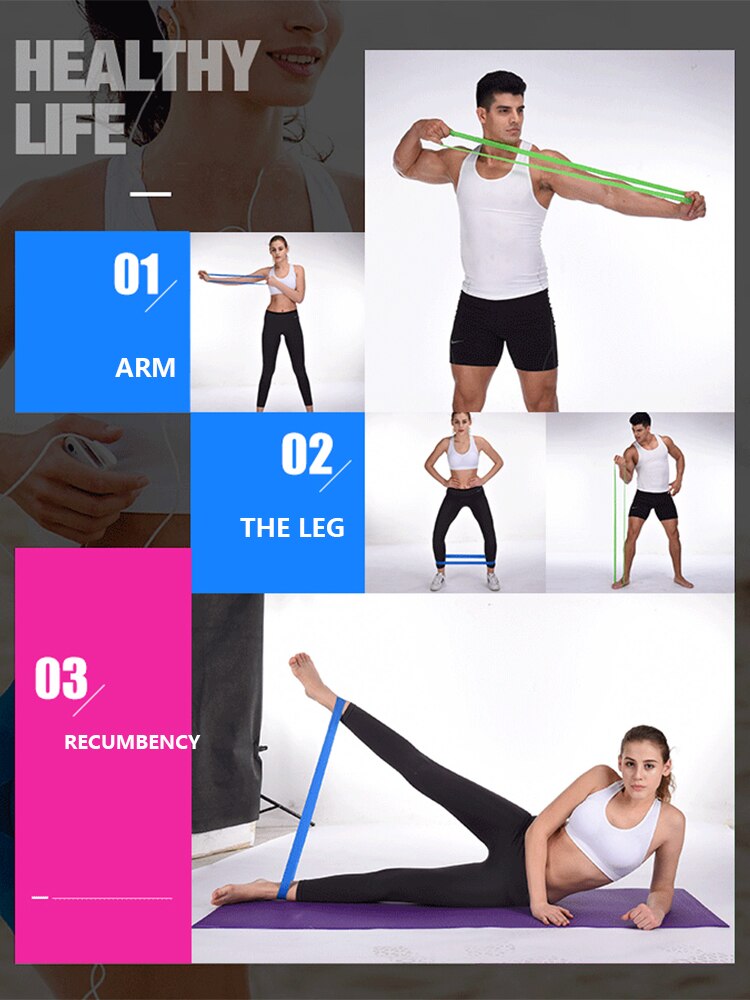 Bande élastique de résistance en