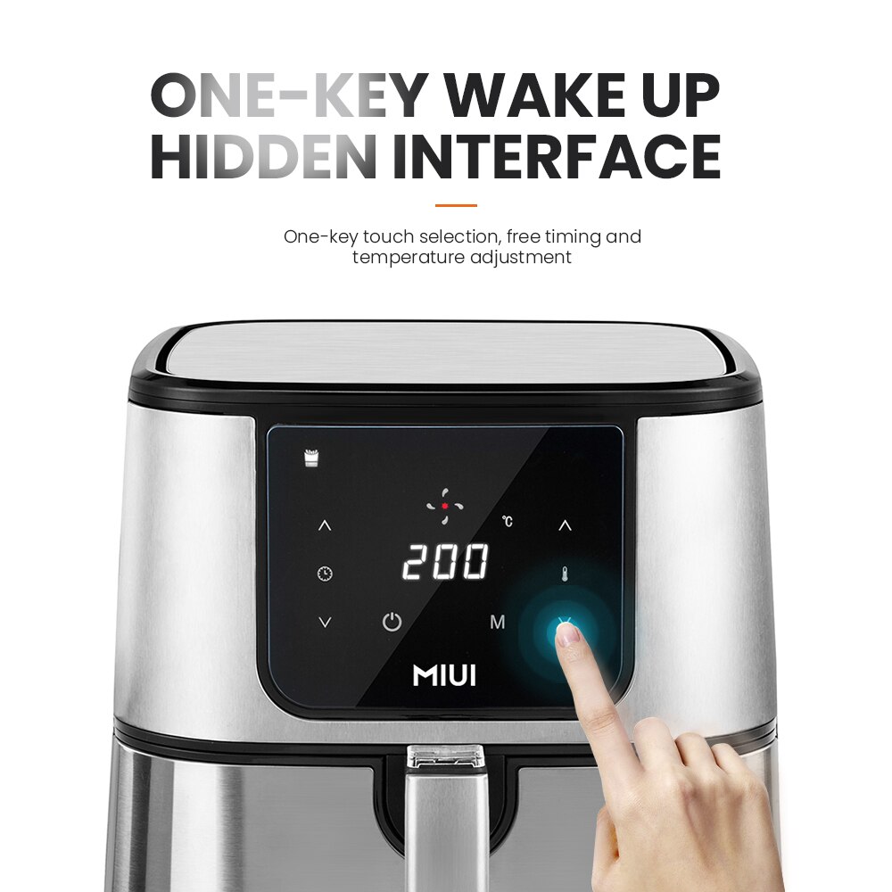 MIUI – friteuse à Air électrique 6L 1600-1800W, sans huile, avec panier combiné, four Intelligent à écran tactile pour poulet entier, 2022