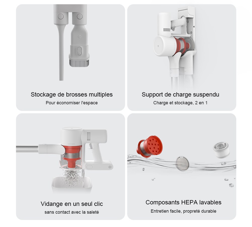 【100-10€:PDR10 】Xiaomi Aspirateur G9 aspirateur à main sans fil pour maison apartment, batterie amovible rechargeable, aspiration 120aw, collecteur de poussière, balayeuse électrique de tapis et de so 【100-10€:PDR10 】Xiaomi Aspirateur G9 aspirateur à main sans fil pour maison apartment, batterie amovible rechargeable, aspiration 120aw, collecteur de poussière, balayeuse électrique de tapis et de so