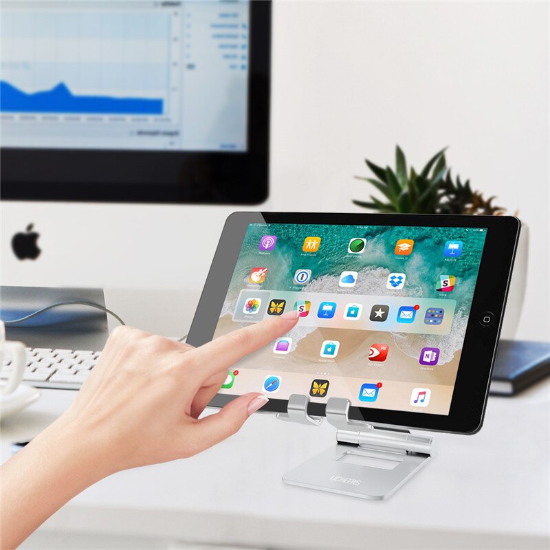 LICHEERS – support de tablette en alliage d'aluminium, pliable et réglable, pour iPad mini/iPad Air
