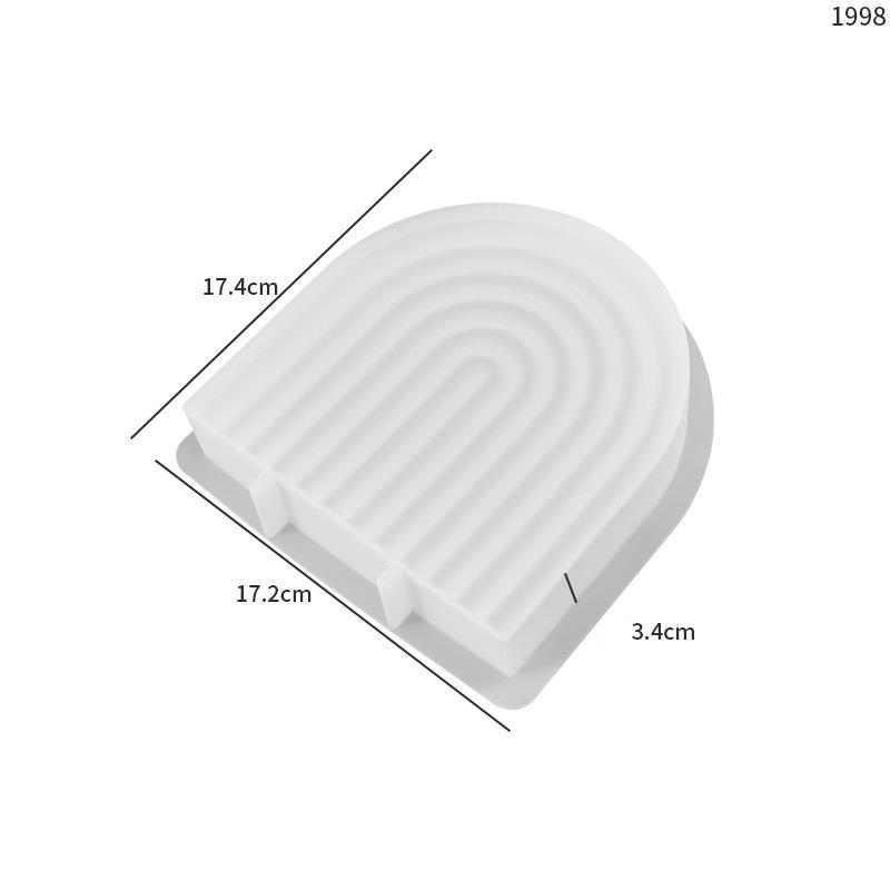 Moule en Silicone pour bougie arc-en-ciel Moule en Silicone pour bougie arc-en-ciel