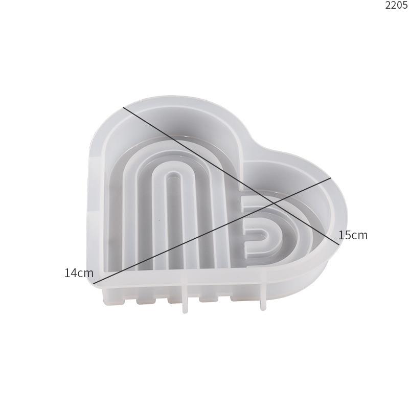 Moule en Silicone pour bougie arc-en-ciel Moule en Silicone pour bougie arc-en-ciel