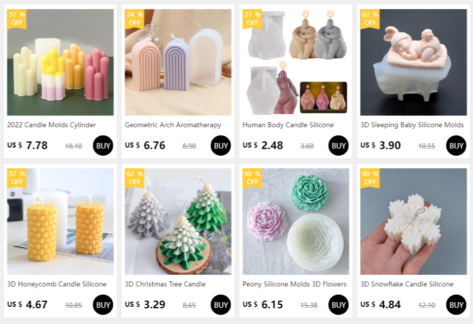 Arc géométrique pour bougie d'aromathérapie