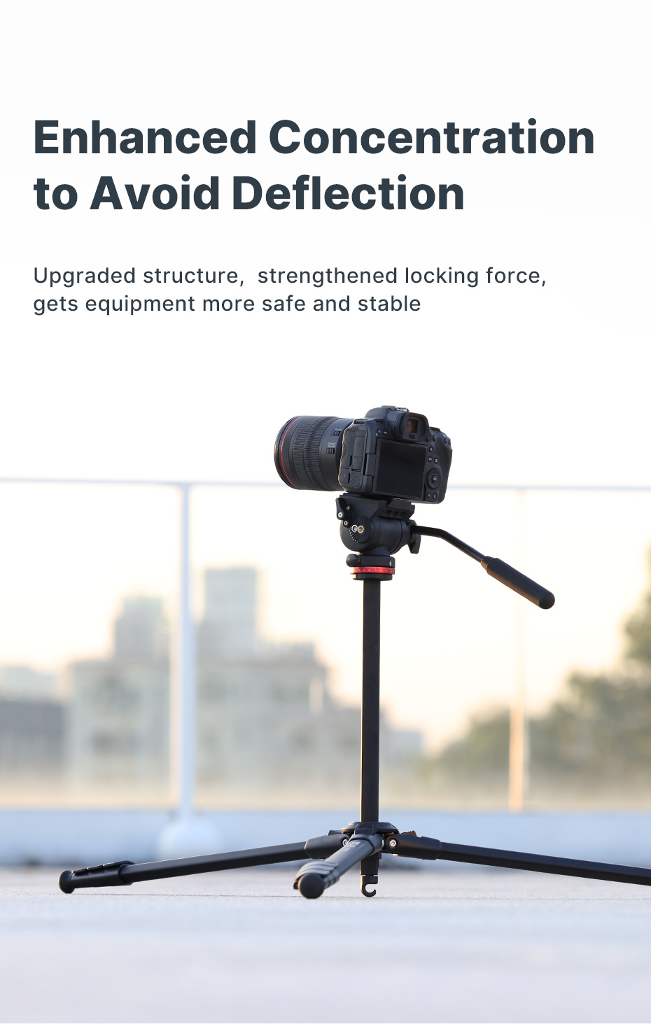 Ulanzi – trépied de voyage OMBRA 1.6M, Panorama 360 °, fluide, Drag Pan, charge maximale 6KG, plaque suisse Arca pour appareil photo DSLR