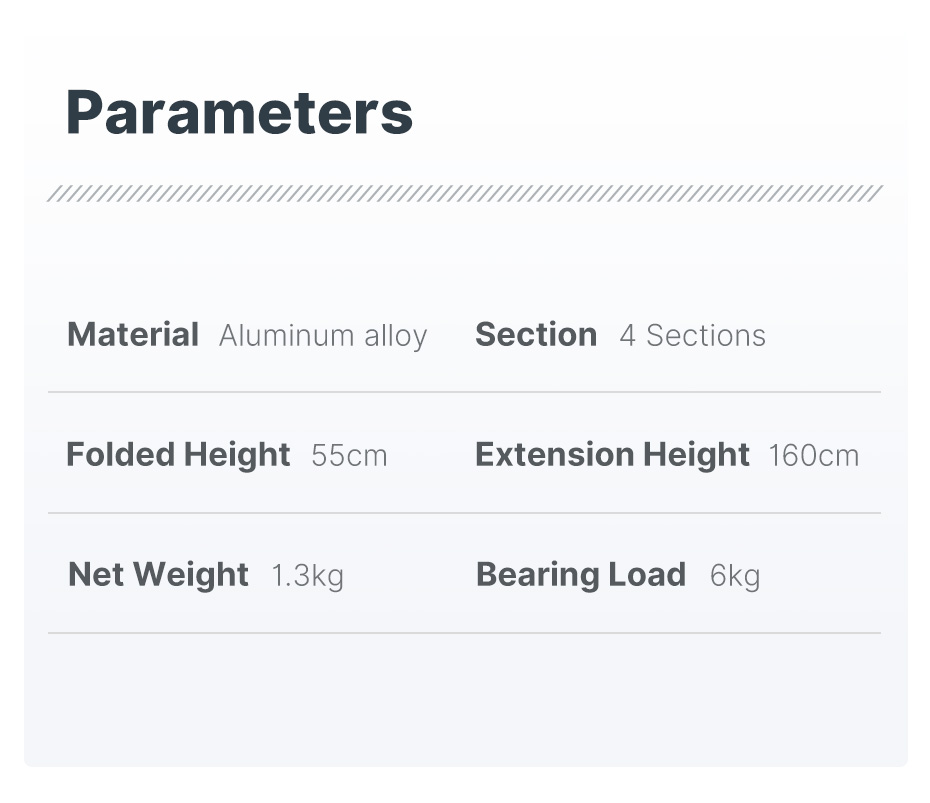 Ulanzi – trépied de voyage OMBRA 1.6M, Panorama 360 °, fluide, Drag Pan, charge maximale 6KG, plaque suisse Arca pour appareil photo DSLR