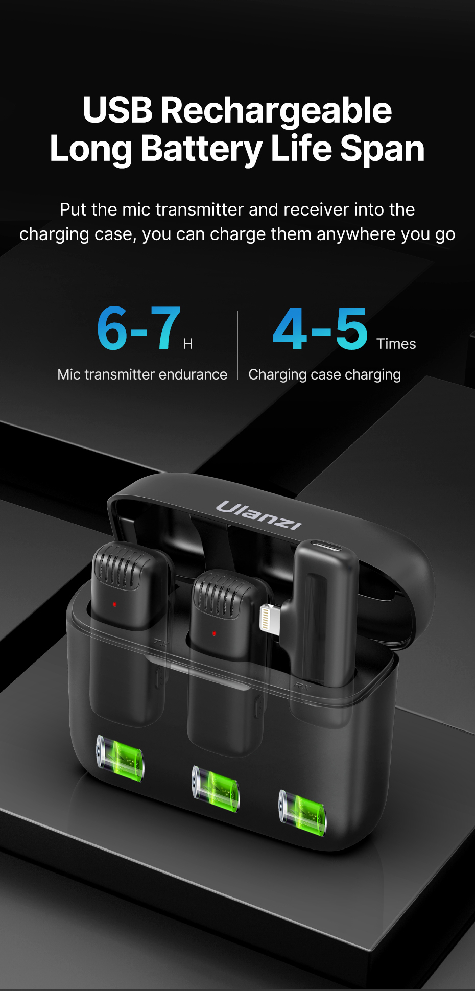 Ulanzi J12 système de Microphone Lavalier sans fil Audio vidéo enregistrement vocal micro pour iPhone Android téléphone Mobile ordinateur portable PC Live Ulanzi J12 système de Microphone Lavalier sans fil Audio vidéo enregistrement vocal micro pour iPhone Android téléphone Mobile ordinateur portable PC Live