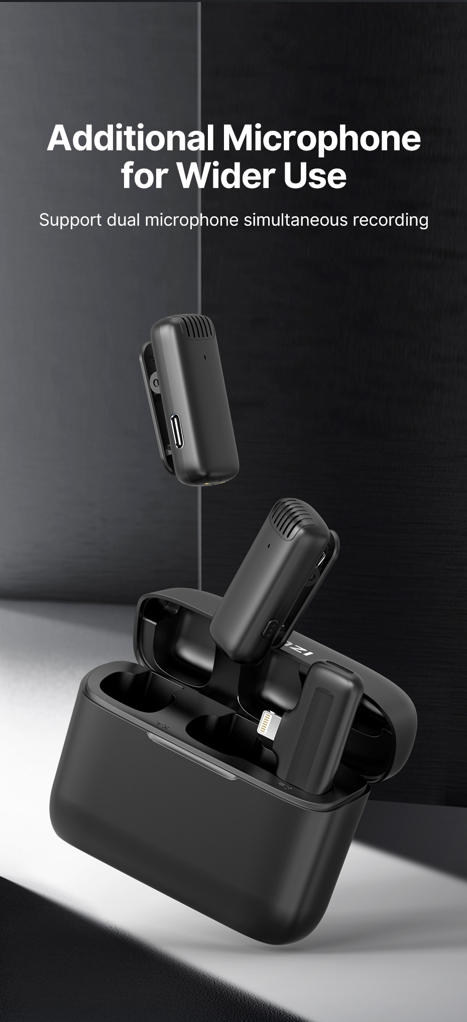 Ulanzi J12 système de Microphone Lavalier sans fil Audio vidéo enregistrement vocal micro pour iPhone Android téléphone Mobile ordinateur portable PC Live Ulanzi J12 système de Microphone Lavalier sans fil Audio vidéo enregistrement vocal micro pour iPhone Android téléphone Mobile ordinateur portable PC Live