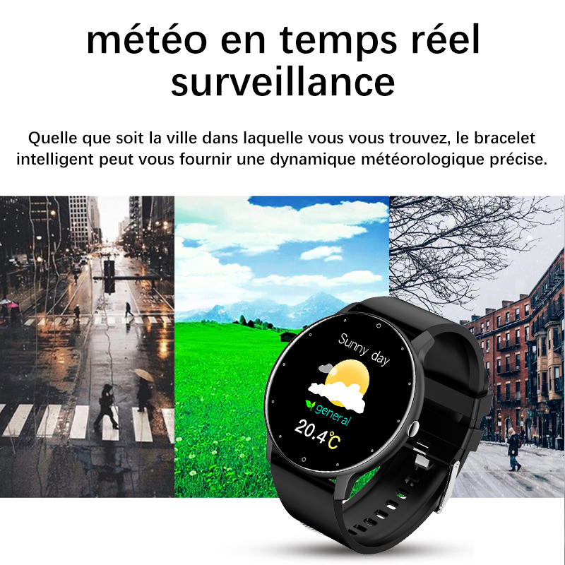 LIGE – montre connectée pour hommes, écran tactile complet, Sport, Fitness, étanche IP67, Bluetooth, pour Android ios, avec boîte, nouvelle collection 2022