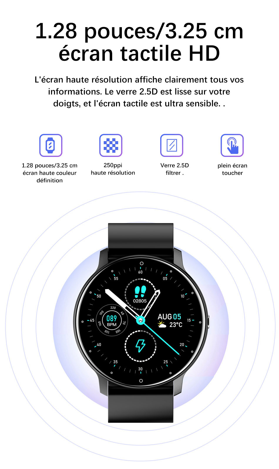 LIGE – montre connectée pour hommes, écran tactile complet, Sport, Fitness, étanche IP67, Bluetooth, pour Android ios, avec boîte, nouvelle collection 2022 LIGE – montre connectée pour hommes, écran tactile complet, Sport, Fitness, étanche IP67, Bluetooth, pour Android ios, avec boîte, nouvelle collection 2022
