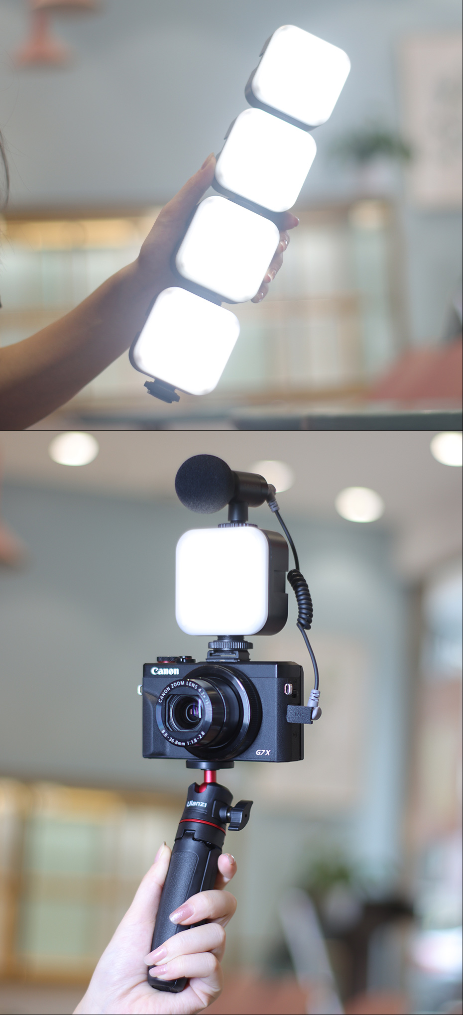 Viji VL81 LED lampe vidéo pour appareil photo 3200-5600K