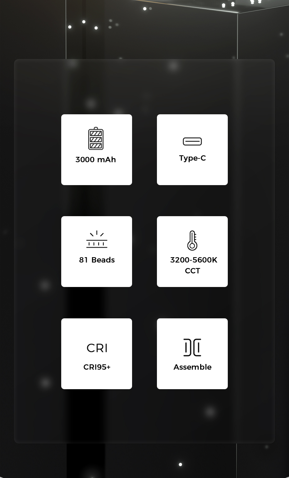 Viji VL81 LED lampe vidéo pour appareil photo 3200-5600K