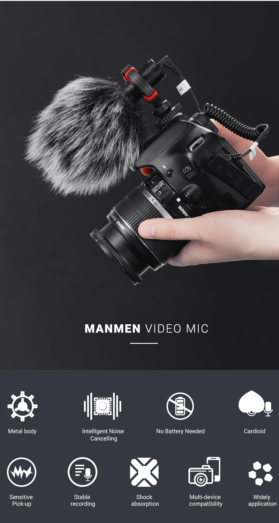 MAMEN – appareil photo professionnel DSLR