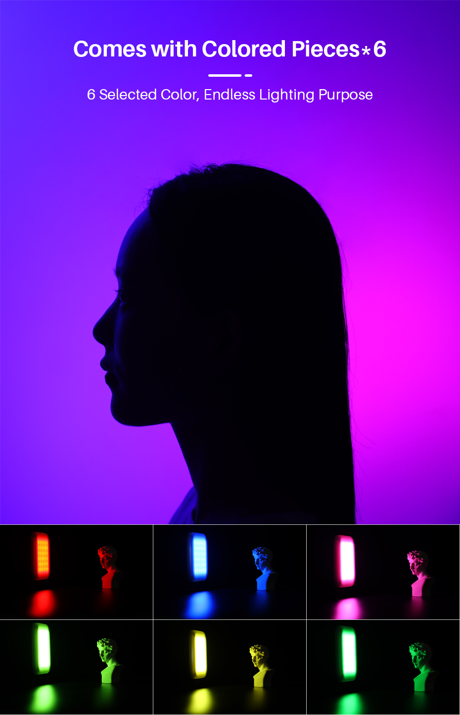 Ulanzi – Mini lampe de bureau LED VL49 6W