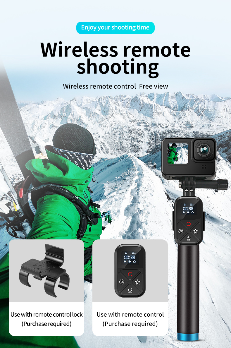 TELESIN – trépied monopode en alliage d'aluminium de 0.9M