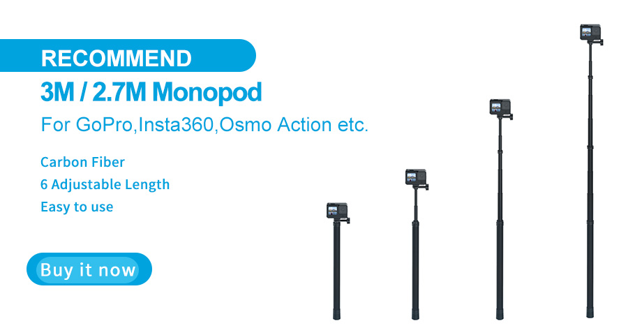 TELESIN – trépied monopode en alliage d'aluminium de 0.9M